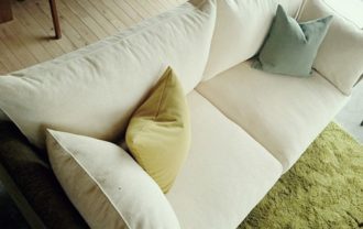 布製のソファ